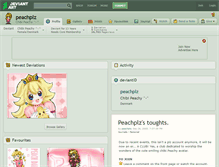 Tablet Screenshot of peachplz.deviantart.com