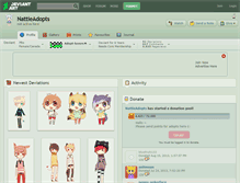 Tablet Screenshot of nattieadopts.deviantart.com