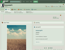 Tablet Screenshot of immortal91.deviantart.com