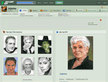 Tablet Screenshot of jojemo.deviantart.com