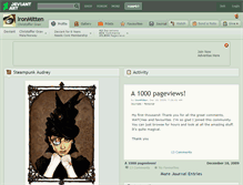 Tablet Screenshot of ironmitten.deviantart.com