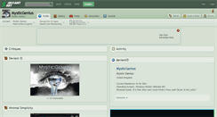 Desktop Screenshot of mysticgenius.deviantart.com