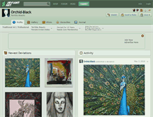 Tablet Screenshot of orchid-black.deviantart.com