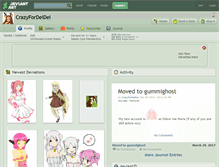 Tablet Screenshot of crazyfordeidei.deviantart.com