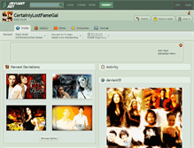 Tablet Screenshot of certainlylostfamegal.deviantart.com