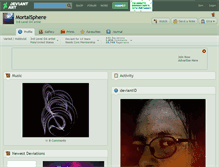 Tablet Screenshot of mortalsphere.deviantart.com