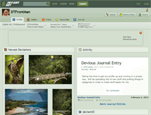 Tablet Screenshot of dtfrontman.deviantart.com