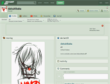 Tablet Screenshot of daisukibaka.deviantart.com