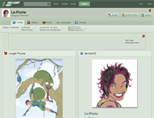 Tablet Screenshot of la-plume.deviantart.com