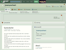Tablet Screenshot of loosenyourheart.deviantart.com