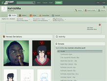 Tablet Screenshot of kori-uchiha.deviantart.com