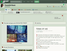 Tablet Screenshot of forestgirlstock.deviantart.com