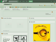 Tablet Screenshot of kidkakashi12.deviantart.com