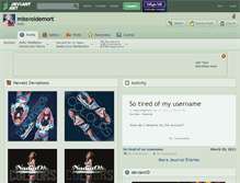 Tablet Screenshot of missvoldemort.deviantart.com