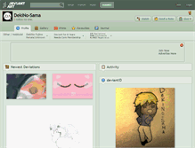 Tablet Screenshot of dekino-sama.deviantart.com