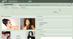 Desktop Screenshot of amandinemodel.deviantart.com
