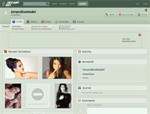 Tablet Screenshot of amandinemodel.deviantart.com