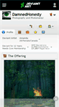 Mobile Screenshot of damnedhonesty.deviantart.com