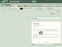 Tablet Screenshot of frightling.deviantart.com