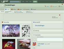 Tablet Screenshot of chocobodragon.deviantart.com