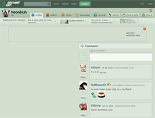 Tablet Screenshot of neonbluh.deviantart.com