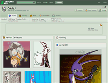 Tablet Screenshot of cubiej.deviantart.com