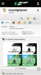 Mobile Screenshot of moonlightpearl.deviantart.com