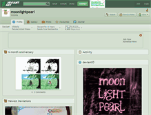 Tablet Screenshot of moonlightpearl.deviantart.com