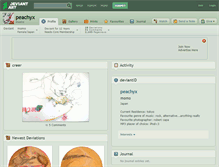 Tablet Screenshot of peachyx.deviantart.com