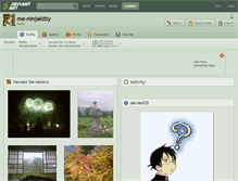 Tablet Screenshot of me-ninjakitty.deviantart.com