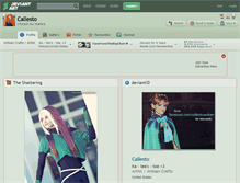 Tablet Screenshot of callesto.deviantart.com
