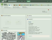 Tablet Screenshot of foroe.deviantart.com