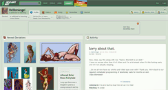 Desktop Screenshot of hellionangel.deviantart.com