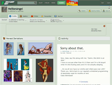 Tablet Screenshot of hellionangel.deviantart.com