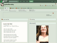 Tablet Screenshot of liluthofthevalley.deviantart.com