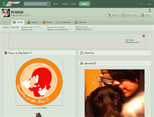 Tablet Screenshot of krishtal.deviantart.com