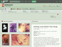 Tablet Screenshot of darkbylarissa.deviantart.com