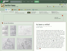 Tablet Screenshot of mad-but-happy.deviantart.com