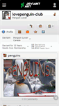 Mobile Screenshot of lovepenguin-club.deviantart.com