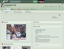 Tablet Screenshot of lovepenguin-club.deviantart.com