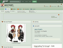 Tablet Screenshot of gaara-fangirls.deviantart.com