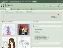 Tablet Screenshot of iglompaholic.deviantart.com