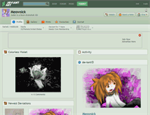 Tablet Screenshot of meowsick.deviantart.com