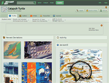 Tablet Screenshot of catapult-turtle.deviantart.com