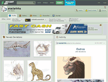 Tablet Screenshot of anaclarinha.deviantart.com