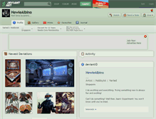 Tablet Screenshot of hewiealbino.deviantart.com