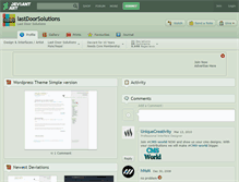 Tablet Screenshot of lastdoorsolutions.deviantart.com