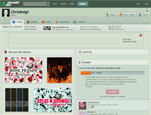 Tablet Screenshot of chrisdesign.deviantart.com