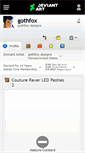 Mobile Screenshot of gothfox.deviantart.com
