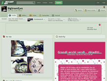 Tablet Screenshot of biggreeneyes.deviantart.com